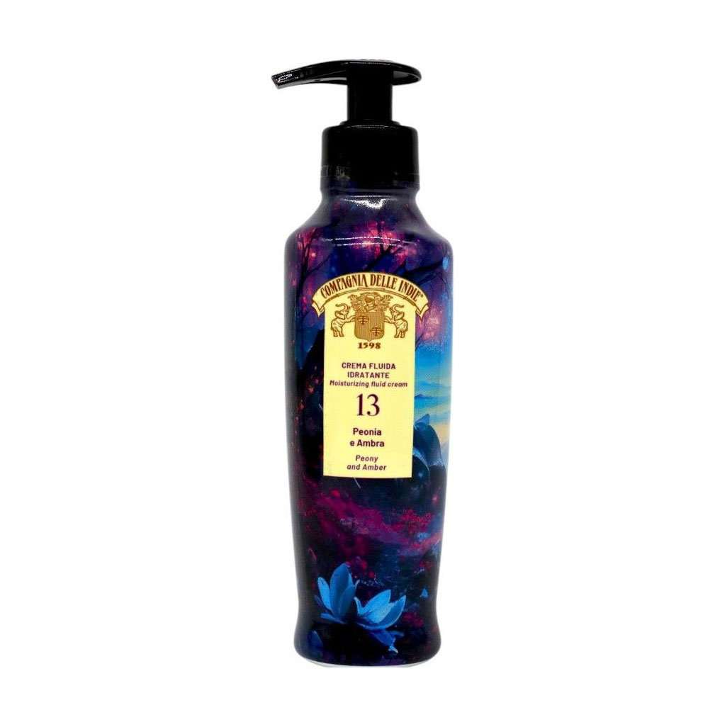 Зволожувальний крем-флюїд для тіла Compagnia Delle Indie 13 Peony And Amber Moisturizing Fluid Cream, 250 мл